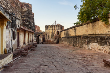 Road to Mehrangarh Fort in Jodhpur. India