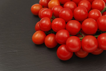 tomatoes on wooden background