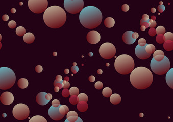 bubbles transparent seamless dark brown blue