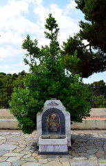 Fototapeta premium yard of a Greek Monastery