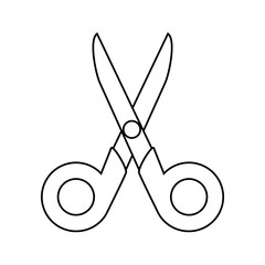 scissors school supply isolated icon