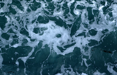 Wake water surface abstract pattern Blue and white