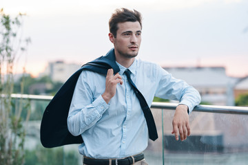 businessman with mobile phone