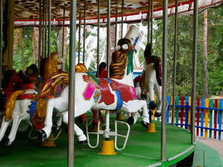 carousel with horses for children