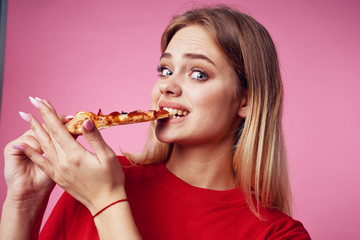 portrait of young woman eating chocolate