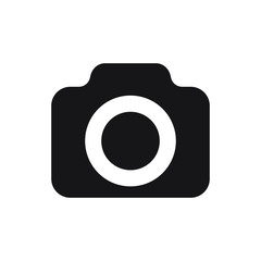 Photo camera vector icon, bold icon