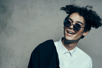 young man in sunglasses