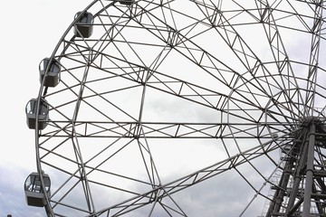 ferris wheel on blue sky