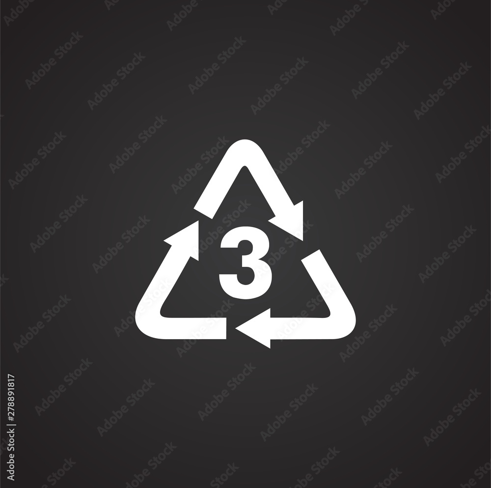 Poster plastic related icon on background for graphic and web design. simple illustration. internet concept