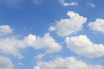 Fototapeta na wymiar Blue Sky with white Cloud 