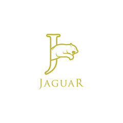 simple elegant roaring jaguar logo icon illustration vector template design.  © The Masterplan Std.