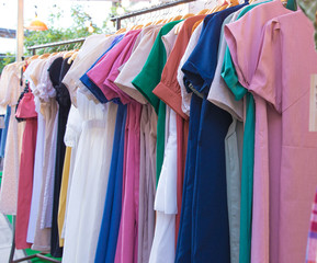 Fototapeta premium Clothes on display in store