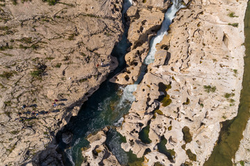 Die Cascade du sautadet in Frankreich