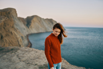 woman on the beach