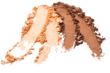 nude Eye shadow set isolated on white