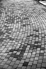 pavement of bricks