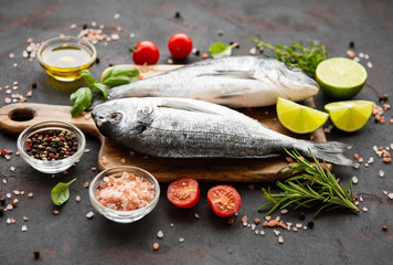 Fresh fish dorado