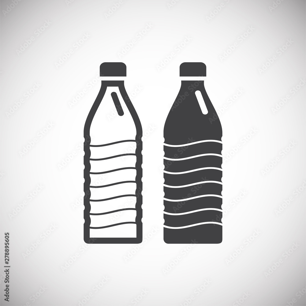 Poster plastic related icon on background for graphic and web design. simple illustration. internet concept