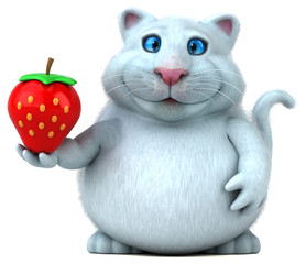 Fun cat - 3D Illustration