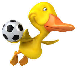 Fun duck - 3D Illustration