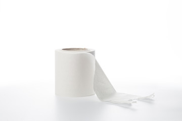 Toilet paper white beautiful isolated background - Image 