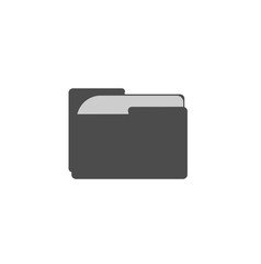 Vector folder icon closeup isolated. Data storage