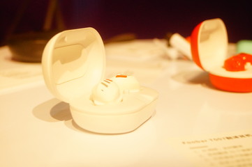 Shenzhen, China: technology products displayed at the expo