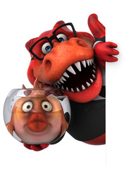 Fun trex - 3D Illustration