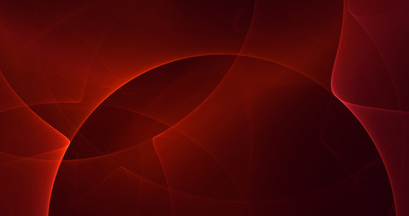 3D rendering abstract red fractal light background