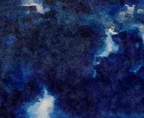 Abstract artistic watercolor background, wet splashes and strokes of paint on paper, stylish trendy pattern for print on cloth or canvas wall decor, printable production decoration template backdrop