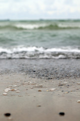 waves on the beach