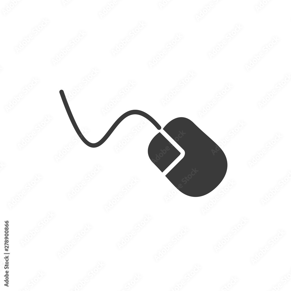 Fototapete mouse icon template color editable. mouse symbol vector sign isolated on white background. simple lo