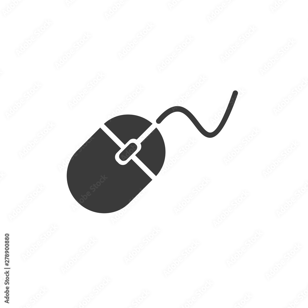 Leinwandbilder mouse icon template color editable. mouse symbol vector sign isolated on white background. simple lo