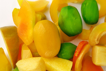 Pickled preserved fruit sweet crunchy