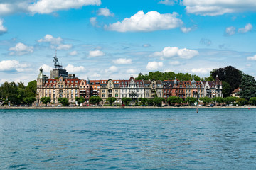 the old city of Konstanz on Lake Constance with historic buildings and lakefront view