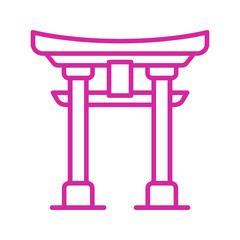 Torii shrine japan gate icon