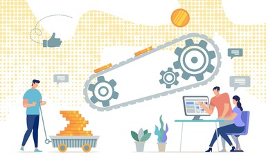 Informational Flyer Successful Mining Gold Coins.