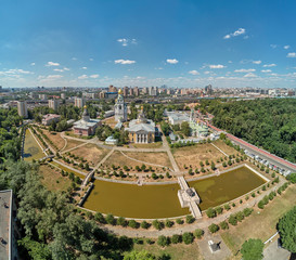 Orthodox cathedrals in architecture-historical ensemble Rogozhskaya sloboda in Moscow, Russia....