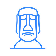 Chile stone island statue Icon