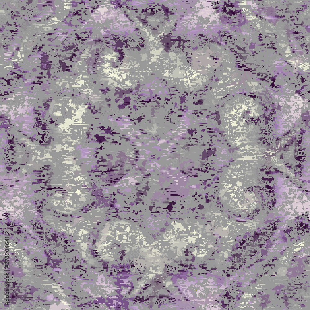 Poster vector image with imitation of grunge datamoshing texture.