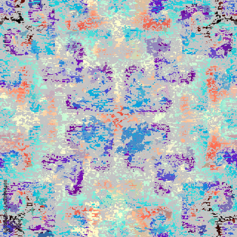 Aufkleber vector image with imitation of grunge datamoshing texture.
