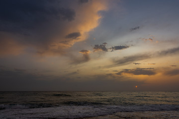 Adriatic sea. Ostuni, Puglia. Sunrise. Renowned seaside resort located in the heart of Salento....