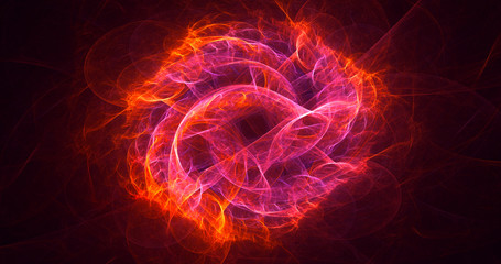 Fototapeta premium 3D rendering abstract round light background