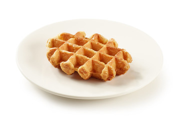 freshly baked belgian waffle