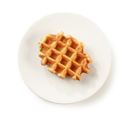 freshly baked belgian waffle