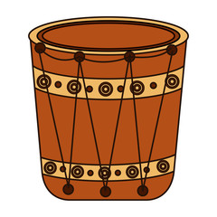 Fototapeta na wymiar indian folk drum instrument icon