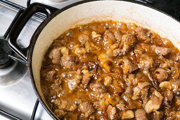Preparation of traditional Uzbek pilaf