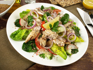 Mixed Salad with grilled Mackerel