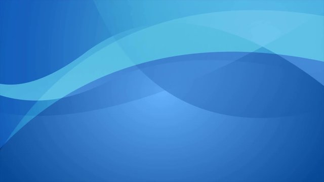 Abstract blue corporate elegant waves motion background. Seamless looping. Video animation Ultra HD 4K 3840x2160