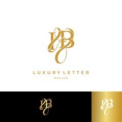 I & B / IB logo initial vector mark. Initial letter I and A IA logo luxury vector logo template.